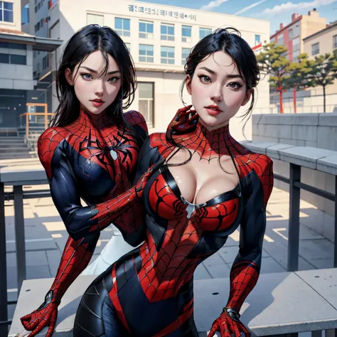 { - anatomy error} (Masterpiece - Ultra-detailed, very high resolution) best qualtiy，outdoors, GameCG，1girll，tmasterpiece，best qualtiy，8K，detailed skin textures，Detailed cloth texture，beautifull detailed face，Complicated details，the ultra-detailed，korean g...