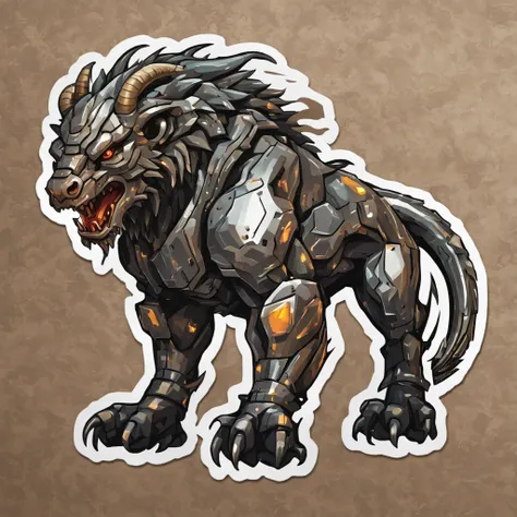 Regalore Steel Chimera in sticker  antipodean art style