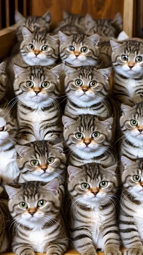 Lots of Scottish folds　innumerable