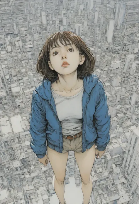 girl by naoki urasawa, best quality, masterpiece, ultra high detail, 8k