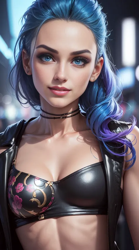 (best quality, highres, realistic:1.37), vibrant colors, detailed eyes and face, stylish fashion scene, model posing, Gafe, Arcano, crazy, close-up photos, inappropriate smile, JOJO standing

Note: The tags are listed in order of importance with the most i...