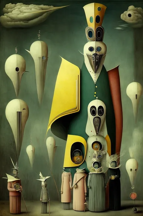 surreal,  assiduous, style of Victor Brauner