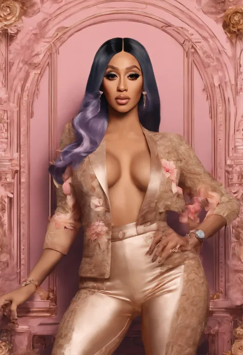 Generator a hyper realistic image of a nude Cardi b