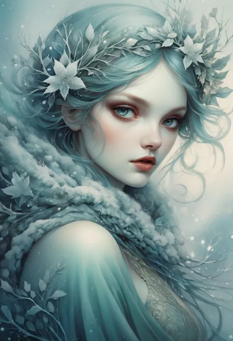 winter, by anna dittmann, Ultra intricate detail, best quality, masterpiece, 8k