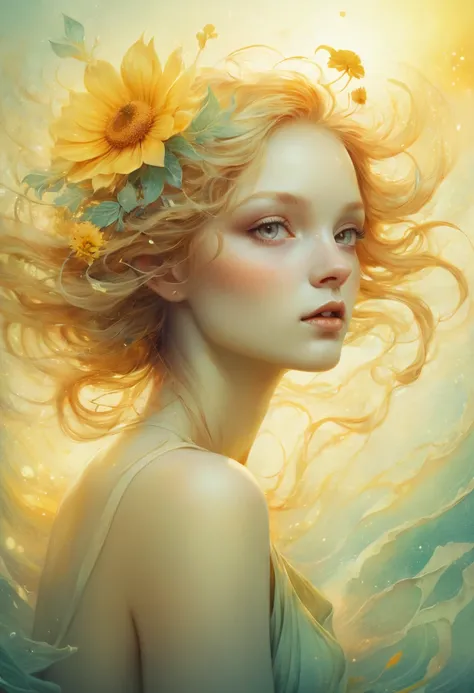 summer, sunlight, by anna dittmann, Ultra intricate detail, best quality, masterpiece, 8k