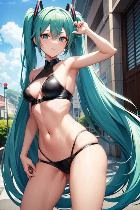 Hatsune Miku in street fighter