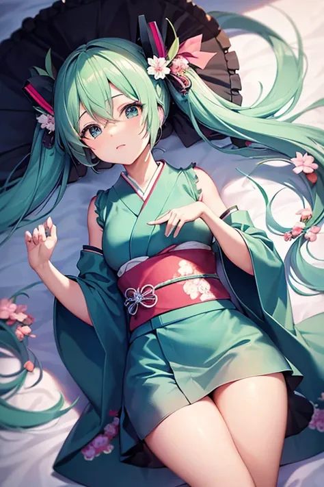 Hatsune Miku in a kimono