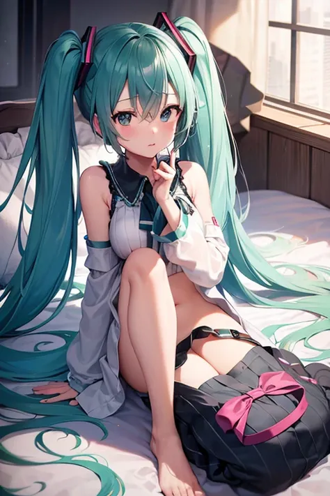 Hatsune Miku sitting on your face