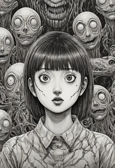 by junji ito, best quality, masterpiece, 8k