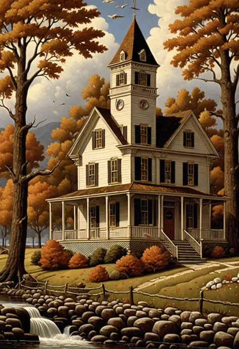 by Charles Wysocki, best quality, masterpiece, 8k