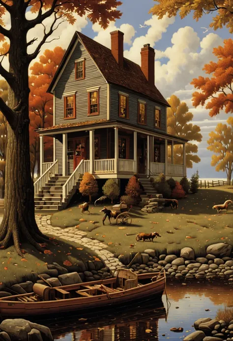 by Charles Wysocki, best quality, masterpiece, 8k