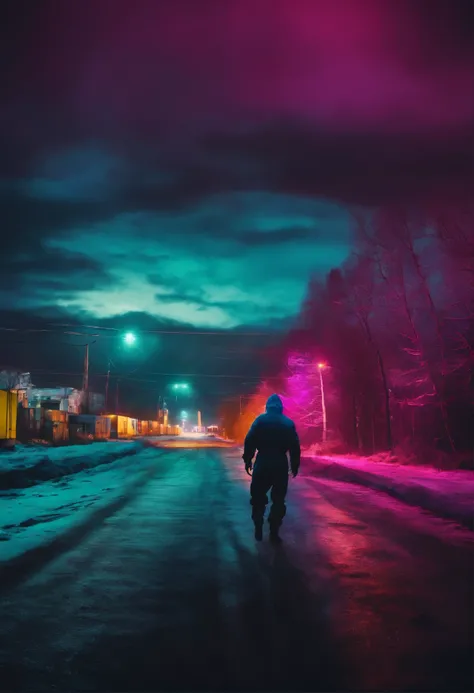 Stalker shadow of Chernobyl stalker 80s synthwave style