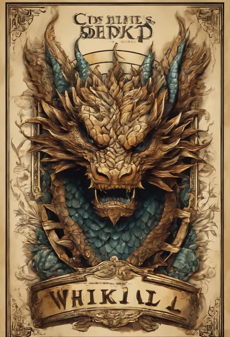 bottle of whisky with a dragon head on top, very fancy whiskey bottle, fancy whiskey bottle, hyper realistic ”, hyper realistic”, closeup portrait shot, infused with zerg hydralisk, stunning and rich detail, close up portrait shot, ultra realistic ”, ultra...