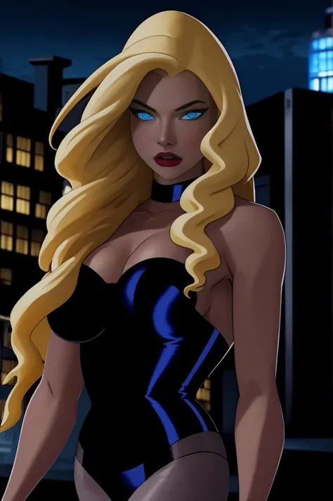 best quality,ultra-detailed,portraits,photorealistic,black canary,superhero,beautiful detailed eyes,beautiful detailed lips,long blonde hair,fit and athletic body,confident expression,strong and powerful pose,fighting in mid-air,city skyline in the backgro...