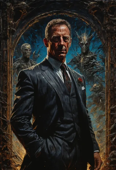 Secret Agent by Clive Barker, best quality, masterpiece, Representative work, official art, Professional, Ultra intricate detailed, 8k