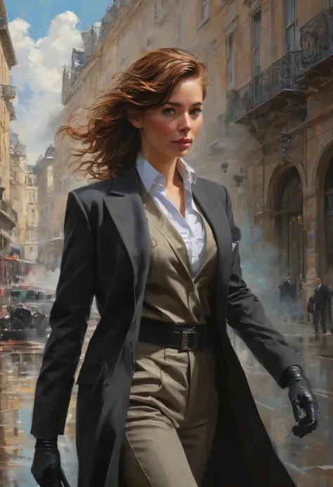 Secret Agent by Karen Wallis, best quality, masterpiece, Representative work, official art, Professional, Ultra intricate detailed, 8k