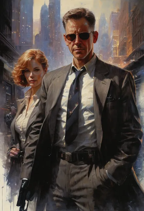 Secret Agent by Drew Struzan, best quality, masterpiece, Representative work, official art, Professional, Ultra intricate detailed, 8k