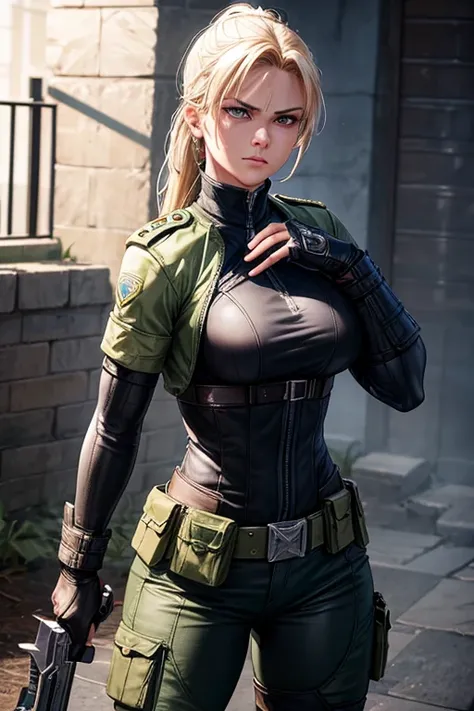 Sonya Blade is an iconic character from the Mortal Kombat video game series, conhecida por sua bravura, exceptional martial skills and determination to face evil. Here is a speculative description of Sonya Blade&#39;s physical and personal characteristics:...