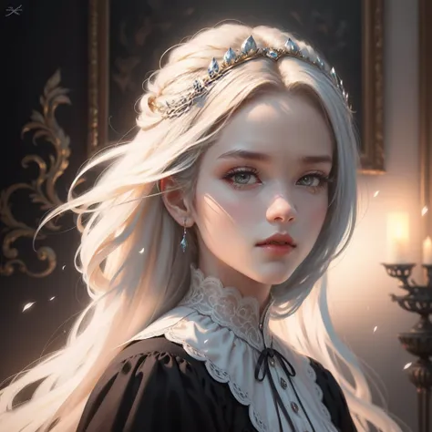 { - anatomy error}(Masterpiece - Ultra-detailed, very high resolution) Prepare to be enchanted by a true masterpiece that combines ultra-detailed art with high-resolution rendering. This work depicts a mesmerizing woman with very long blond hair (1.3) and ...