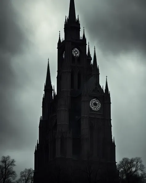 best quality,ultra-detailed,dark and mysterious gothic aesthetic,hauntingly beautiful,richly detailed architecture,elaborate stained glass windows,gargoyles and spires,moonlit night,misty atmosphere,ornate iron gates,decaying grandeur,ethereal beauty,eerie...