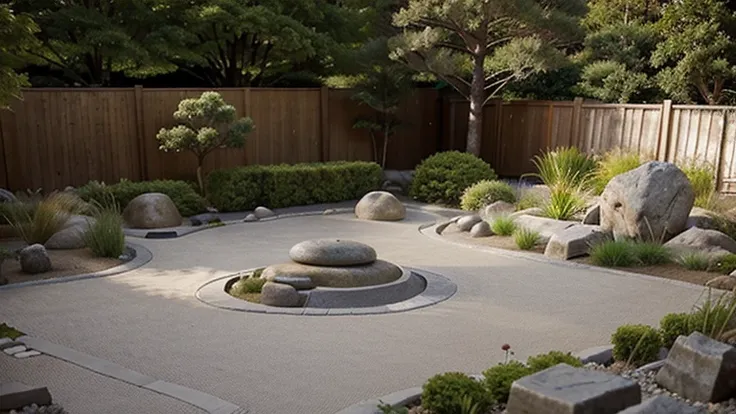 "Tranquil Zen Garden: A Journey Through the Elements of Harmony"