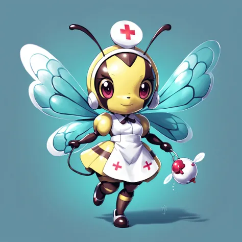 Ribombee in nurse art style