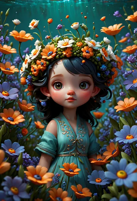 sea of flowers, by Piper Thibodeau, (best quality, masterpiece, Representative work, official art, Professional, Ultra intricate detailed, 8k:1.3)