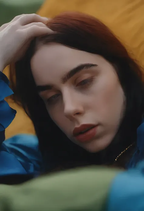 Billie eilish dead in bed with eyes closed