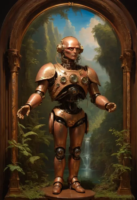 Mechanical Puppet by Frederic Edwin Church, best quality, masterpiece, Representative work, official art, Professional, Ultra intricate detailed, 8k