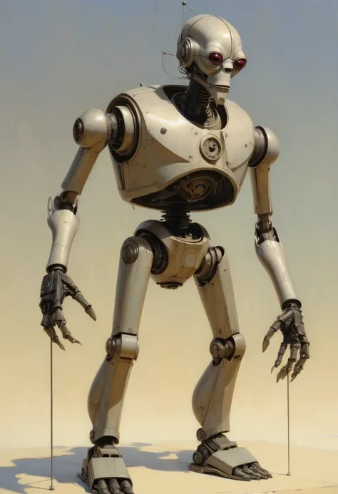 Mechanical Puppet by Ralph McQuarrie, best quality, masterpiece, Representative work, official art, Professional, Ultra intricate detailed, 8k