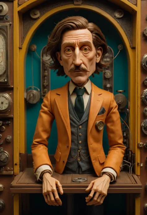 Mechanical Puppet by Wes Anderson, best quality, masterpiece, Representative work, official art, Professional, Ultra intricate detailed, 8k