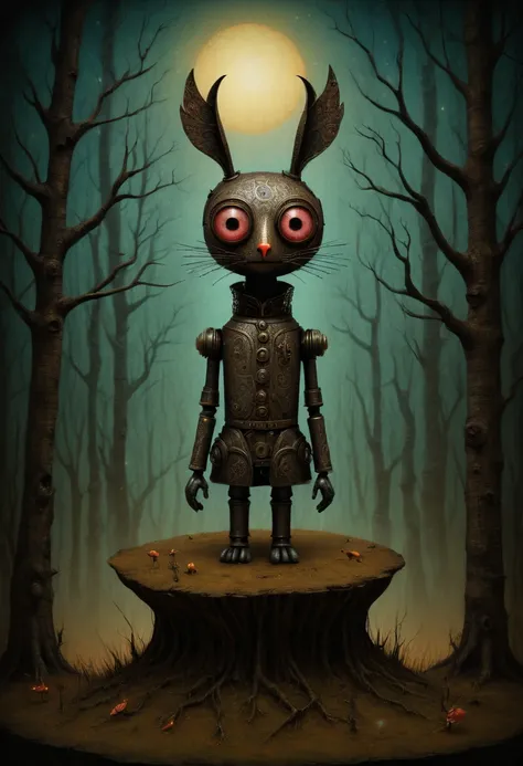 Mechanical Puppet by Andy Kehoe, best quality, masterpiece, Representative work, official art, Professional, Ultra intricate detailed, 8k