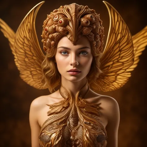 (Masterpiece:1.3), (8K, Photorealistic, RAW photo, Best Quality: 1.4), Venus alien, scales covering her body,  intricate gills, evolved multiple eyes, membranous wings, toxin-secreting glands, High Definition, Golden Ratio, Detail Face, Look at the Beholde...