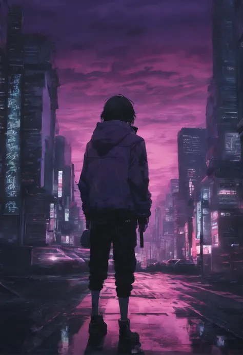 Close-up of the city with neon sunset in the background, Synthwave City, vaporwave city, Synthwave aesthetics, Neon City in the background, Background of Neo Tokyo, Neon metropolis in the background, Futuristic urban background, cyberpunk aesthetics, The c...