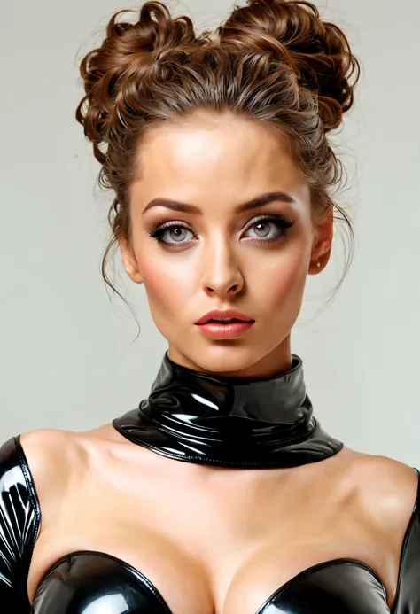 (1 girl), updo hairstyle, extremely cute face, wonderful face and eyes, (extremely detailed eyes, extremely detailed face), Fresh, very beautiful appearance, (super photographic, High resolution), (best quality:1.4), (hyper quality), real skin texture, Raw...