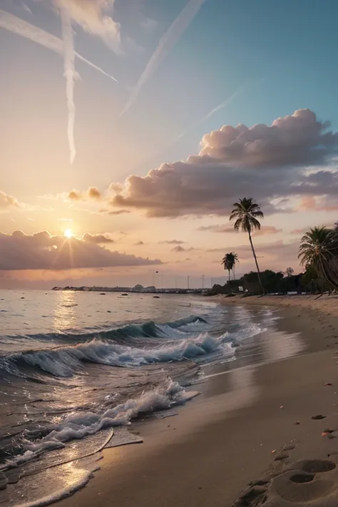 "Sunset Solitude: A Beachside Escape"