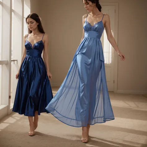 Design a breathtakingly beautiful dress for a girl that combines the elegance of silk and the comfort of cotton, taking inspiration from a maxi dress silhouette, The dress features a mesmerizing color combination that reflects the wearers vibrant personali...