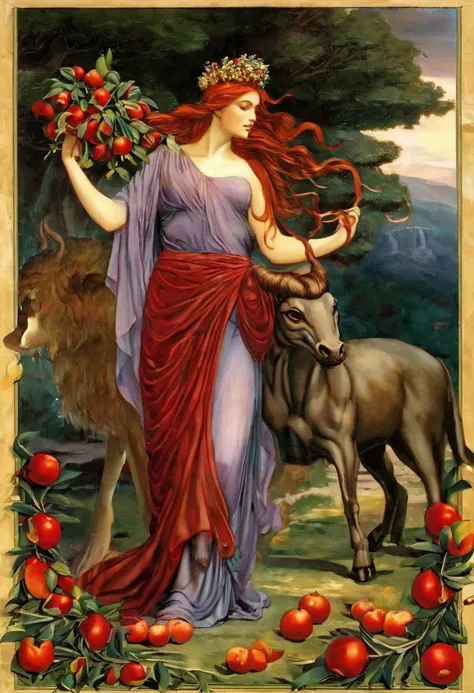 Persephone is a figure from Greek mythology, known as the daughter of Zeus and Demeter, the goddess of agriculture and fertility. She is also the wife of Hades, the god of the underworld. Persephones most famous myth is that of her abduction by Hades, whic...