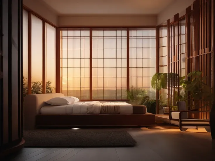 a person wakes up after oversleeping：in a quiet room, The room is filled with faint dawn light。The person on the bed slowly opened his eyes, A look of surprise and confusion on his face, Because he realized it was already night, And he just fell asleep not...