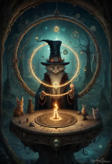 Magic Circle by Alexander Jansson, best quality, masterpiece, 8k, Representative work, official art, Professional, Ultra intricate detailed