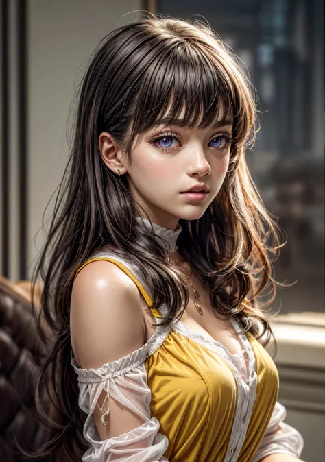 cgi image, best quality, masterpiece, (detailed face), detailed background, dramatic lighting, teen 1girl, ((purple eyes)), long...