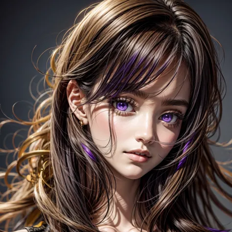 cgi image, best quality, masterpiece, (detailed face), detailed background, dramatic lighting, teen 1girl, ((purple eyes)), long...