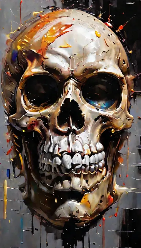 tb, [skull:spartan helmet:20], thick oil paints, 10k high resolution, highly detailed,