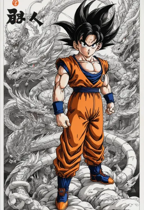 Dragonball by Osamu Tezuka, best quality, perfect masterpiece, Representative work, official art, Professional, high details, Ultra intricate detailed