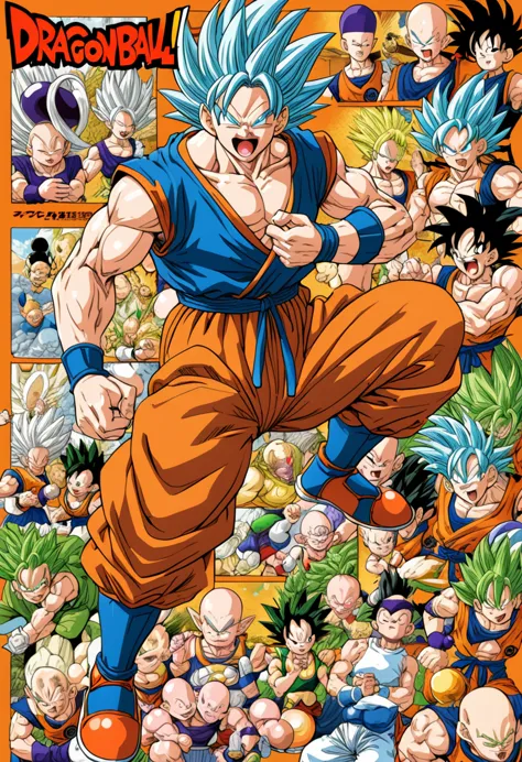 dragonball by akira toriyama, best quality, perfect masterpiece, high detailed