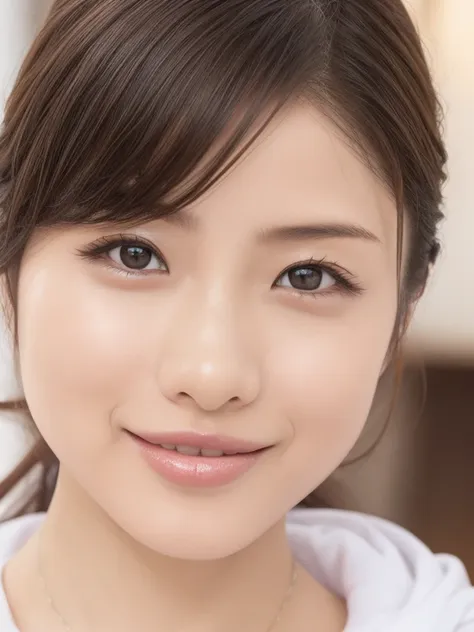 japanese、satomi ishihara、1girl,((1boy)),masterpiece, highest quality, (realistic:1.4), beautiful woman pictures, brown hair, , d...