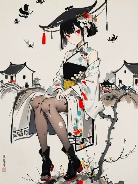 wu guanzhong style，emerging young artists supported by wu guanzhong，through the fusion of traditional and modern elements，on sta...