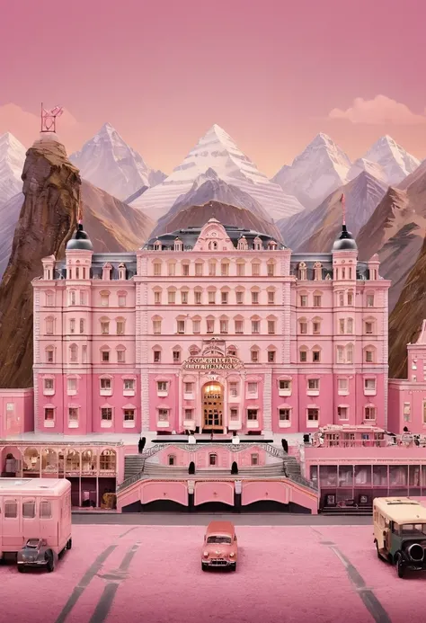 movie "The Grand Budapest Hotel", by Wes Anderson, best quality, masterpiece, high details, Ultra intricate detailed