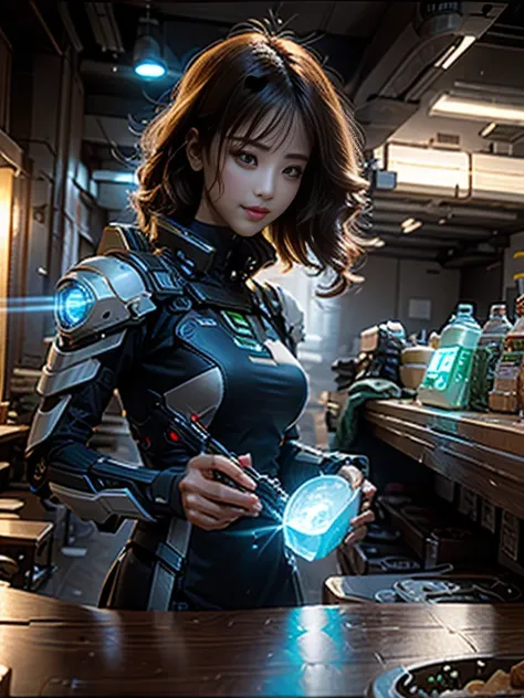 ((Best quality)), ((masterpiece)), (highly detailed:1.3), 3D,Shitu-mecha, beautiful cyberpunk women with her mecha in the ruins of city from a forgoten war, ancient technology,HDR (High Dynamic Range),Ray Tracing,NVIDIA RTX,Super-Resolution,Unreal 5,Subsur...