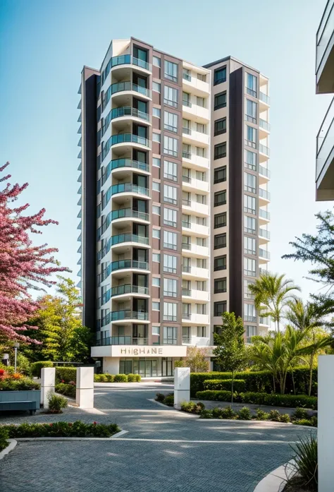 Apartment Building Concept- Modern style 01-Vivid colour